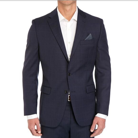 Lauren Ralph Lauren Mens 100% Wool Lanie Gray Blazer Jacket Sport Suit Coat 42 S - Picture 3 of 12